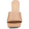 image:imageDREAM PAIRS Womens High Stilettos Heels Mules Open Square Toe Slip On Comfort Sexy Dress Pumps Sandals Fashion Casual Prom Dress ShoesNude