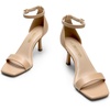 image:imageDREAM PAIRS Womens High Stilettos Open Square Toe Ankle Strap Heels Sexy Fashion Comfort Dress Shoes Wedding Bridal Pumps Heeled SandalsNudepu