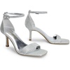 image:imageDREAM PAIRS Womens High Stilettos Open Square Toe Ankle Strap Heels Sexy Fashion Comfort Dress Shoes Wedding Bridal Pumps Heeled SandalsSilverglitter
