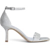 image:imageDREAM PAIRS Womens High Stilettos Open Square Toe Ankle Strap Heels Sexy Fashion Comfort Dress Shoes Wedding Bridal Pumps Heeled SandalsSilverglitter