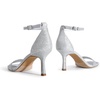 image:imageDREAM PAIRS Womens High Stilettos Open Square Toe Ankle Strap Heels Sexy Fashion Comfort Dress Shoes Wedding Bridal Pumps Heeled SandalsSilverglitter