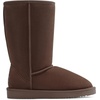 image:imageDREAM PAIRS Womens Hightop Winter Snow Boots Faux Fur Lining Pull on Warm Comfortable Outdoor Booties Shoes for Women FuzzyClassicBrown