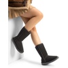 image:imageDREAM PAIRS Womens Hightop Winter Snow Boots Faux Fur Lining Pull on Warm Comfortable Outdoor Booties Shoes for Women FuzzyClassicGrey