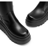 image:imageDREAM PAIRS Womens Knee High Boots Wedge Platform Chunky Heel Round Toe Side Zipper Fashion Long Tall Sock Punk Goth Boots for WomenBlackpu