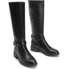 image:imageDREAM PAIRS Womens Knee High Riding Boots Comfortable Low Chunky Heel Side Zipper Round Toe Casual Classic RanchingBlack