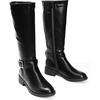 image:imageDREAM PAIRS Womens Knee High Riding Boots Comfortable Low Chunky Heel Side Zipper Round Toe Casual Classic RanchingBlackoil Skin