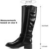 image:imageDREAM PAIRS Womens Knee High Riding Boots Comfortable Low Chunky Heel Side Zipper Round Toe Casual Classic RanchingBlackoil Skin