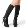 image:imageDREAM PAIRS Womens KneeHigh Stiletto Boots Black Fashion amp Classic Dress Boots