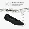 image:imageDREAM PAIRS Womens Knit Ballet Flats Pointed Toe Comfortable Dressy Flats for Work Office Shoes Mary Jane FlatsBlack