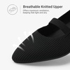 image:imageDREAM PAIRS Womens Knit Ballet Flats Pointed Toe Comfortable Dressy Flats for Work Office Shoes Mary Jane FlatsBlack