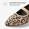 image:imageDREAM PAIRS Womens Knit Ballet Flats Pointed Toe Comfortable Dressy Flats for Work Office Shoes Mary Jane FlatsLeopard