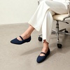 image:imageDREAM PAIRS Womens Knit Ballet Flats Pointed Toe Comfortable Dressy Flats for Work Office Shoes Mary Jane FlatsNavy