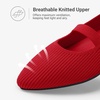 image:imageDREAM PAIRS Womens Knit Ballet Flats Pointed Toe Comfortable Dressy Flats for Work Office Shoes Mary Jane FlatsRed