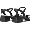 image:imageDREAM PAIRS Womens Low Heels for Women Classic Open Toe Ankle Strap Block Chunky Heel Sandals Holiday Party Wedding Dress Pumps ShoesBlackpu