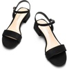 image:imageDREAM PAIRS Womens Low Heels for Women Classic Open Toe Ankle Strap Block Chunky Heel Sandals Holiday Party Wedding Dress Pumps ShoesBlacksuede