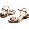 image:imageDREAM PAIRS Womens Low Heels for Women Classic Open Toe Ankle Strap Block Chunky Heel Sandals Holiday Party Wedding Dress Pumps ShoesLeopardsuede