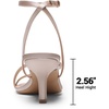 image:imageDREAM PAIRS Womens Low Kitten Heels Strappy Open Square Toe Ankle Strap Sexy Fashion Comfort Dress Shoes Party Heeled SandalsChampagne