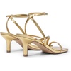 image:imageDREAM PAIRS Womens Low Kitten Heels Strappy Open Square Toe Ankle Strap Sexy Fashion Comfort Dress Shoes Party Heeled SandalsGold