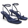 image:imageDREAM PAIRS Womens Low Kitten Heels Strappy Open Square Toe Ankle Strap Sexy Fashion Comfort Dress Shoes Party Heeled SandalsNavy