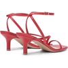 image:imageDREAM PAIRS Womens Low Kitten Heels Strappy Open Square Toe Ankle Strap Sexy Fashion Comfort Dress Shoes Party Heeled SandalsRed