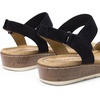 image:imageDREAM PAIRS Womens Low Wedge Casual SandalsBlack