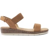image:imageDREAM PAIRS Womens Low Wedge Casual SandalsCamel