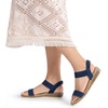 image:imageDREAM PAIRS Womens Low Wedge Casual SandalsNavy