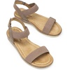 image:imageDREAM PAIRS Womens Low Wedge Casual SandalsTaupe