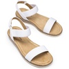 image:imageDREAM PAIRS Womens Low Wedge Casual SandalsWhite