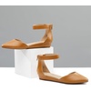 image:imageDREAM PAIRS Womens Low Wedge Pointed Toe Ankle Strap Dress Comfortable Casual Flats Shoes for Prom Party WeddingTan