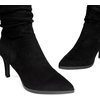 image:imageDREAM PAIRS Womens Mid Calf Boots High Heels Pointed Toe Zip Fashion Dressy BootBlacksuede