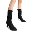image:imageDREAM PAIRS Womens Mid Calf Boots High Heels Pointed Toe Zip Fashion Dressy BootBlacksuede