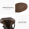 image:imageDREAM PAIRS Womens Mid Calf Builtin Wallet Pocket Lace up Military Combat BootsBrown