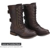image:imageDREAM PAIRS Womens Mid Calf Builtin Wallet Pocket Lace up Military Combat BootsBrown