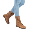 image:imageDREAM PAIRS Womens Mid Calf Builtin Wallet Pocket Lace up Military Combat BootsCamel