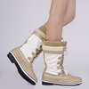 image:imageDREAM PAIRS Womens MidCalf Waterproof Winter Snow BootsBeigeWhite