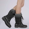 image:imageDREAM PAIRS Womens MidCalf Waterproof Winter Snow BootsBlack