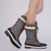 image:imageDREAM PAIRS Womens MidCalf Waterproof Winter Snow BootsBlackGrey