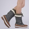 image:imageDREAM PAIRS Womens MidCalf Waterproof Winter Snow BootsTanKhaki