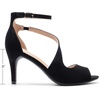 image:imageDREAM PAIRS Womens NILE Strappy Stiletto Heels Open Toe Ankle Strap Dress SandalsBlacknubuck