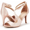 image:imageDREAM PAIRS Womens NILE Strappy Stiletto Heels Open Toe Ankle Strap Dress SandalsChampagne