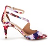 image:imageDREAM PAIRS Womens NILE Strappy Stiletto Heels Open Toe Ankle Strap Dress SandalsFloral