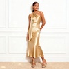 image:imageDREAM PAIRS Womens NILE Strappy Stiletto Heels Open Toe Ankle Strap Dress SandalsGoldGlitter