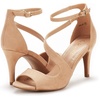 image:imageDREAM PAIRS Womens NILE Strappy Stiletto Heels Open Toe Ankle Strap Dress SandalsNude
