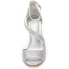 image:imageDREAM PAIRS Womens NILE Strappy Stiletto Heels Open Toe Ankle Strap Dress SandalsSilverGlitter