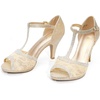 image:imageDREAM PAIRS Womens Open Toe Kitten Heel SandalsGold