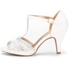 image:imageDREAM PAIRS Womens Open Toe Kitten Heel SandalsWhite