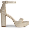 image:imageDREAM PAIRS Womens Platform Chunky High Heeled Sandals Open Toe Block Heels Ankle Strap Dress Shoes for Wedding Party EveningGoldglitter