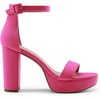 image:imageDREAM PAIRS Womens Platform Chunky High Heeled Sandals Open Toe Block Heels Ankle Strap Dress Shoes for Wedding Party EveningHot Pink