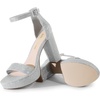 image:imageDREAM PAIRS Womens Platform Chunky High Heeled Sandals Open Toe Block Heels Ankle Strap Dress Shoes for Wedding Party EveningSilverglitter
